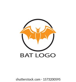bat open wings flying concept elements icon 