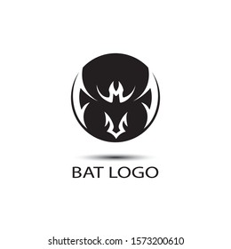 bat open wings flying concept elements icon 