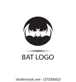 bat open wings flying concept elements icon 