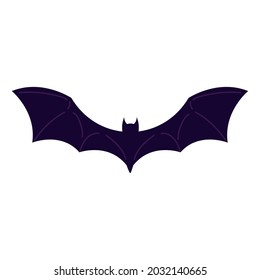 bat with open wings icon isolated
