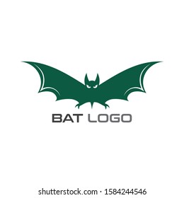 Bat open wings Logo concept elements icon template