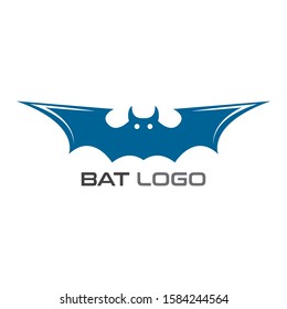 Bat open wings Logo concept elements icon template