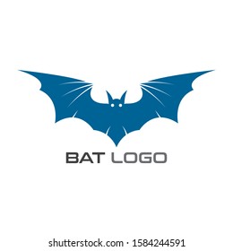 Bat open wings Logo concept elements icon template
