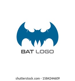 Bat open wings Logo concept elements icon template
