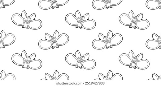 Bat outline pattern design vector art