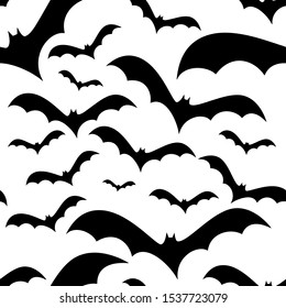 Bat pattern customized. Halloween symbol vector for greeting card, banner, print, tissue, party invitation, t-shirt, social media. 