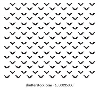 Bat pattern. Design element for halloween. Halloween symbol. Print for wrapping paper. Seamless pattern. Vector graphics on an isolated background.
