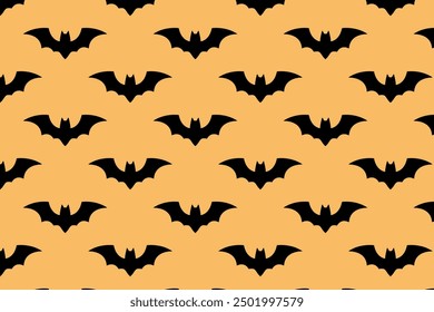 Bat pattern. Halloween design. Vector illustration