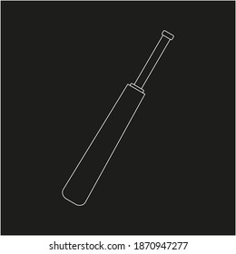 bat to play cricket. illustration for web and mobile design.