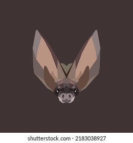 The Bat polygon illustration vector