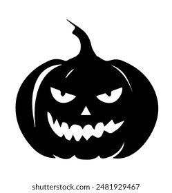 Bat And Pumpkin Silhouette vector