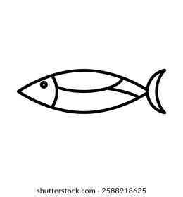 Bat Ray Fish icon Outline vector symbol sign