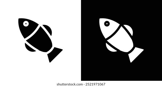 bat ray fish icon set vector illustration
