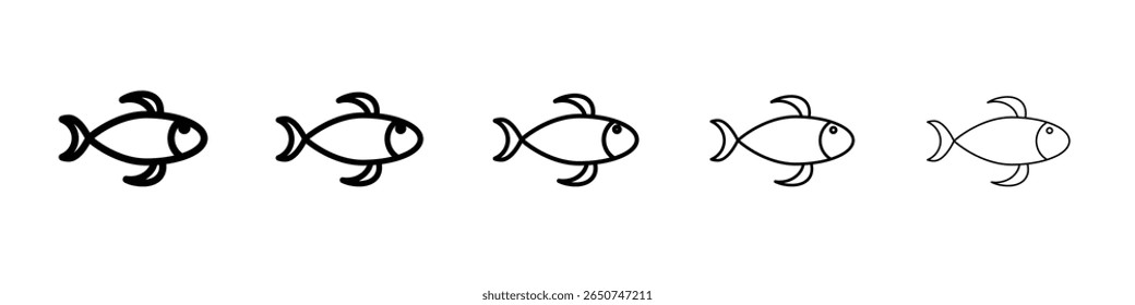Bat Ray Fish icon vector outline symbol or illustration