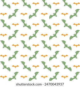 Bat reasonable trendy multicolor repeating pattern vector illustration design