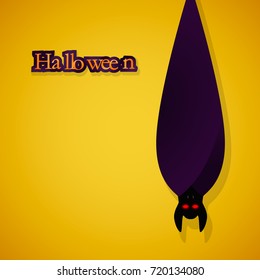 bat with red eyes. Halloween vector illustration