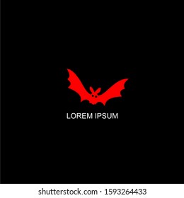 bat red simple design template
