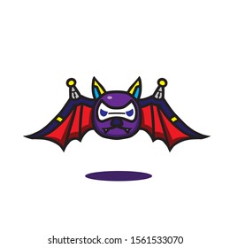 bat robot illustration, vector, mascot, logo