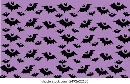 bat seamless background pattern happy halloween 