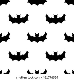 Bat. Seamless pattern. Halloween. Night-bird. For your design.