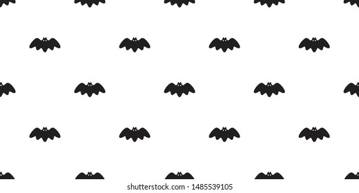 bat seamless pattern vector Halloween dracula Vampire ghost cartoon illustration gift wrap paper white design