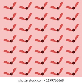 bat seamless with pink background for halloween