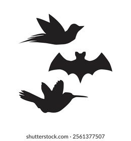 Bat selotte vector design pearrot crow