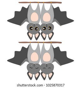 Bat Set Vector Illustration