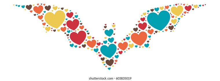 bat shape design vector illustration 