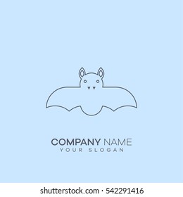 bat sign. icon design