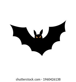 Bat Silhouette Halloween Vector Illustration Isolated Stock Vector ...