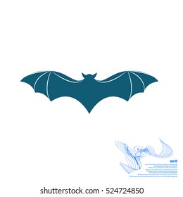 Bat silhouette icon