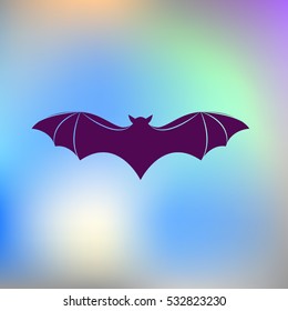 Bat silhouette icon