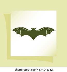 Bat silhouette icon