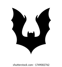 Bat silhouette icon vector design