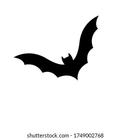 Bat silhouette icon vector design