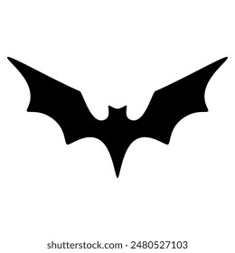 Bat silhouette icon. Vector image