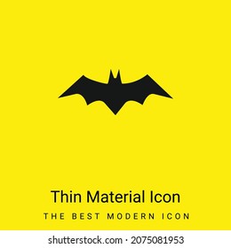 Bat Silhouette minimal bright yellow material icon