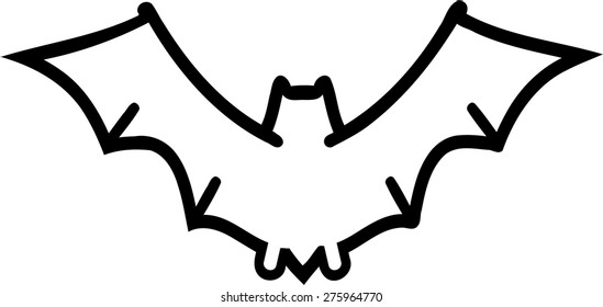 Bat Silhouette Outline