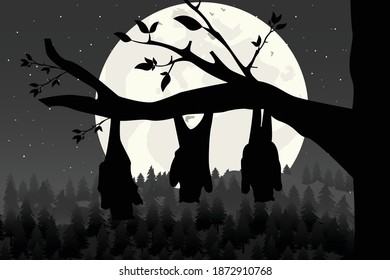 silueta mural, ilustración vectorial simple