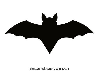 Bat silhouette symbol