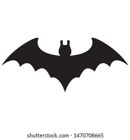 Bat silhouette .Vector element for illustrations on the theme of the holiday Halloween.