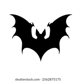 Bat silhouette vector icon sign symbol illustration design.
