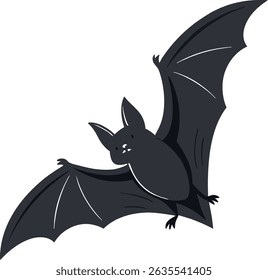 A bat silhouette vector illustration.