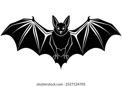 bat silhouette vector illustration  art