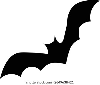 Bat silhueta vetor ilustração fundo branco