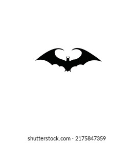 bat silhouette vector on a white background.
