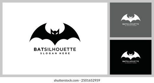 bat silhouettes animal vector design