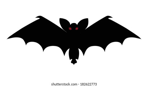 bat silhouettes - Halloween vector illustration