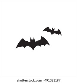 bat silhouettes - Halloween vector illustration